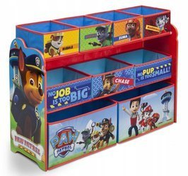 Organizér na hračky Delta Children Paw Patrol 9 nádob 92x69x30 cm